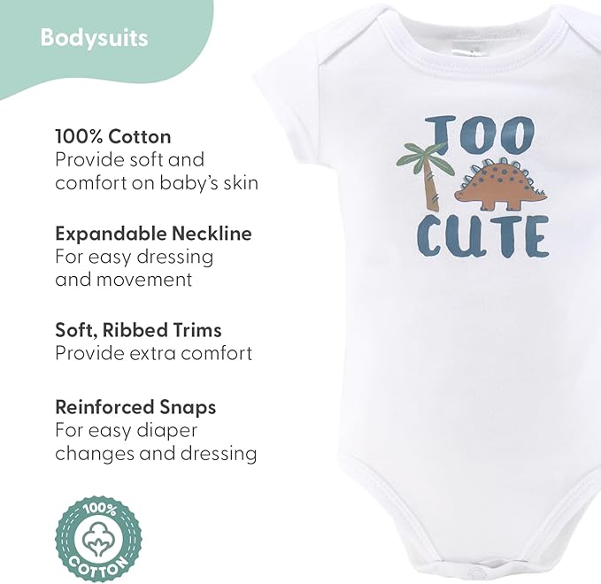 The Peanutshell Baby Layette Gift Set for Baby Boys - 23 Piece New Born Baby Boy Gift Set, Baby Clothes & Newborn Essentials Must Haves - Newborn Baby Boy Clothes 0-3 Months - Dinosaur