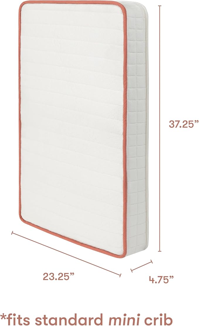 babyletto Avocado Mini Crib Mattress - GOTS, Made Safe & GREENGUARD Gold Certified - Dual Sided Infant & Toddler Mattress, Flippable - ‎‎37.25 x 23.25 x 4.75 Inches for Standard Size Mini Baby Crib