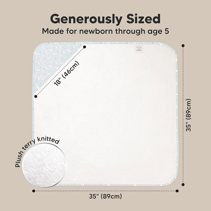 KeaBabies Hooded Baby Towel for Newborn - Viscose Derived from Bamboo Large Baby Bath Towels with Hood for Boys, Girls, Toddler, Extra Absorbent & Soft Newborn Bath Essentials (Blue Whale)