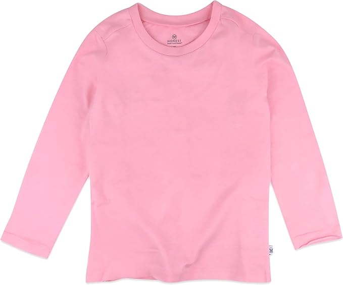 HonestBaby 10-Pack Long Sleeve T Shirts 100% Organic Cotton for Toddler, Boys, Girls