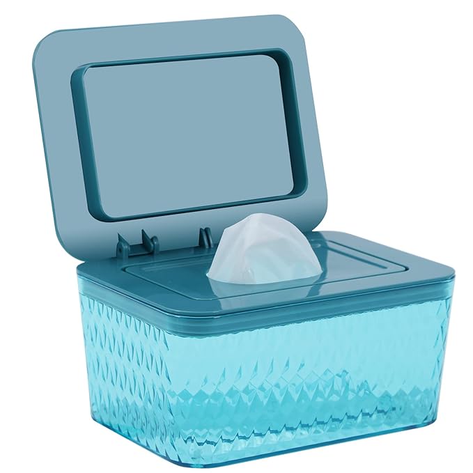 Wipes Dispenser Seal-Designed Wipe Dispenser Holder Wipes Case Box for Bathroom Keep Wipes Fresh, Dust-Proof & Non-Slip