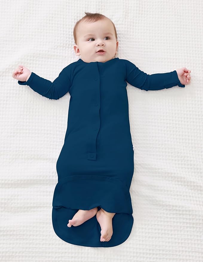 Baby Nightgowns Sleeper Gown Newborn Long Sleeve Pajama Gowns Unisex Viscose from Bamboo Infant Sleepwear