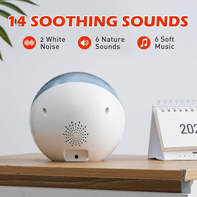 Kids Alarm Clock, Ok to Wake Clock with Sun & Star, Sound Machine, Night Lights, Nap Timer, Sleep Training Clock for Toddlers, Child