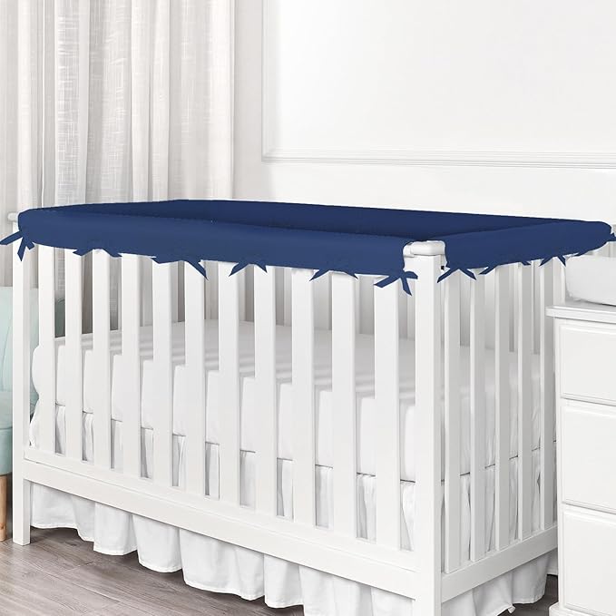 4PCS Covers for Teething, Long Corner Edge Protector Strip,Soft Cotton Anti-Collision Strip Corner Cover Set (Blue)
