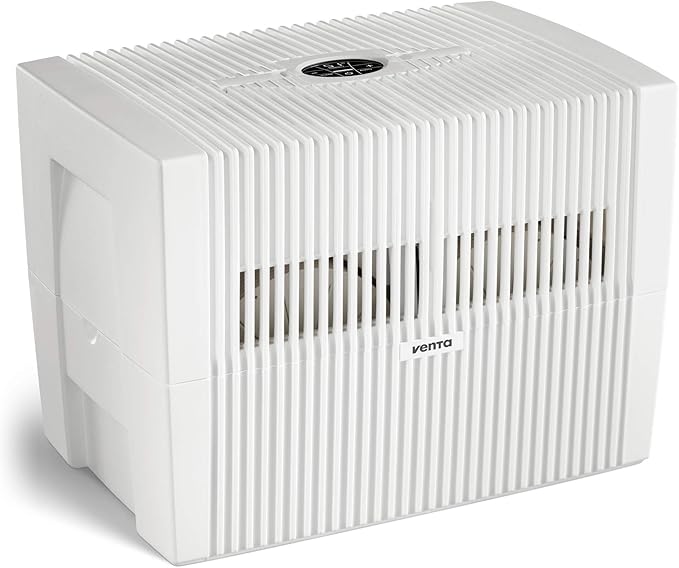 Venta LW45 Comfort Plus Humidifier in White - Filter-Free Evaporative Humidifier for Spaces up to 645 ft²