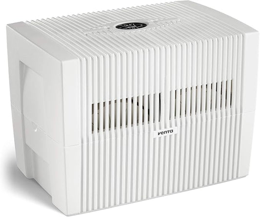 Venta LW45 Comfort Plus Humidifier in White - Filter-Free Evaporative Humidifier for Spaces up to 645 ft²