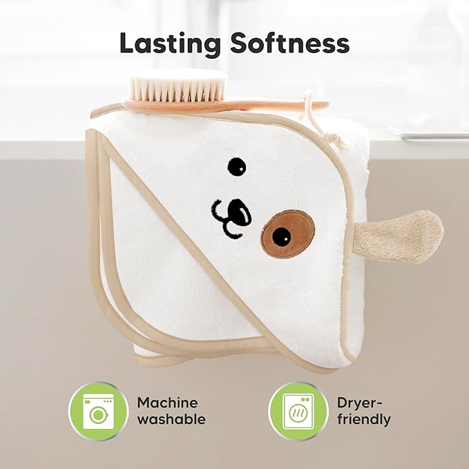 KeaBabies Hooded Baby Towel for Newborn - Viscose Derived from Bamboo Large Baby Bath Towels with Hood for Boys, Girls, Toddler, Extra Absorbent & Soft Newborn Bath Essentials (Unicorn)