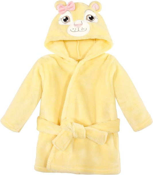 Hudson Baby Unisex Baby Plush Animal Face Bathrobe