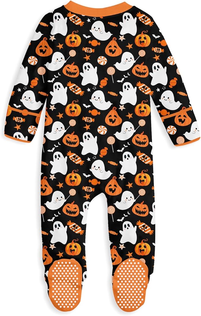 UNIFACO Baby Girls Boys Footed Pajamas One-Piece Sleeper Snug Fit Sleep and Play Zip Front Footie Romper 0-12 Month