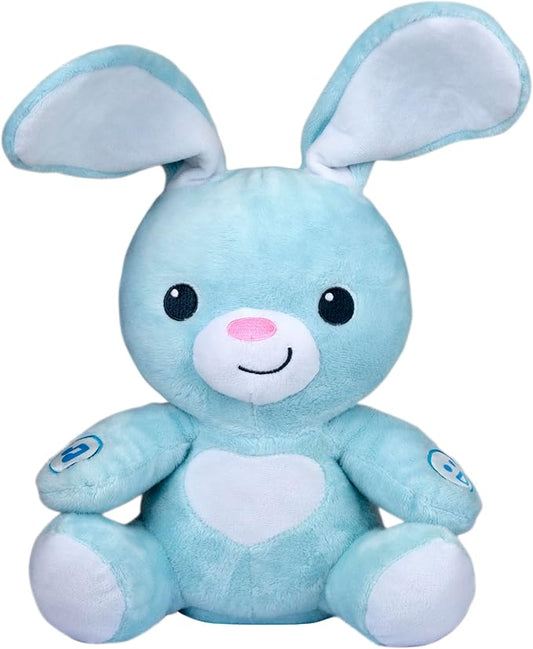 winfun Peekaboo Light Up Bunny – Interactive Plush Toy for Babies, Plays Peekaboo with Sounds & Melodies, Soft Tactile Fabric, Satin Ribbon Tags, Ages 6 Months & Up