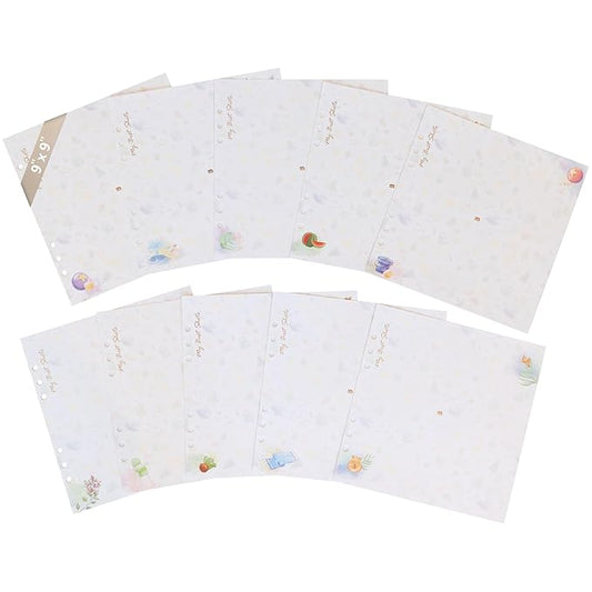 9" x 9" Extra Pages for Photos – Perfect Fit for Yulka Crafts Baby Memory Book “Choose Joy” 9" x 9" | 10 Additional Paper Sheets for Loose-Leaf Baby Photo Album Keepsake Journal - Refill Paper Set