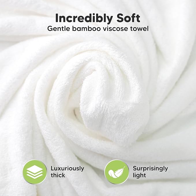KeaBabies Hooded Baby Towel for Newborn - Viscose Derived from Bamboo Large Baby Bath Towels with Hood for Boys, Girls, Toddler, Extra Absorbent & Soft Newborn Bath Essentials (Fox)