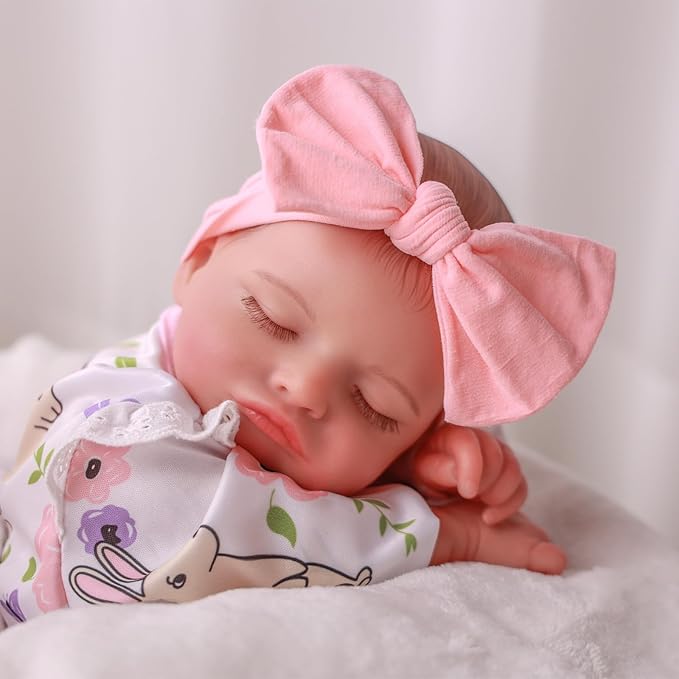 BABESIDE 20-Inch Lifelike Reborn Baby Doll with Vinyl Body – Realistic Poseable Newborn Doll with Accessories for 3+ Year Old Girls – Perfect for Pretend Play and Collecting