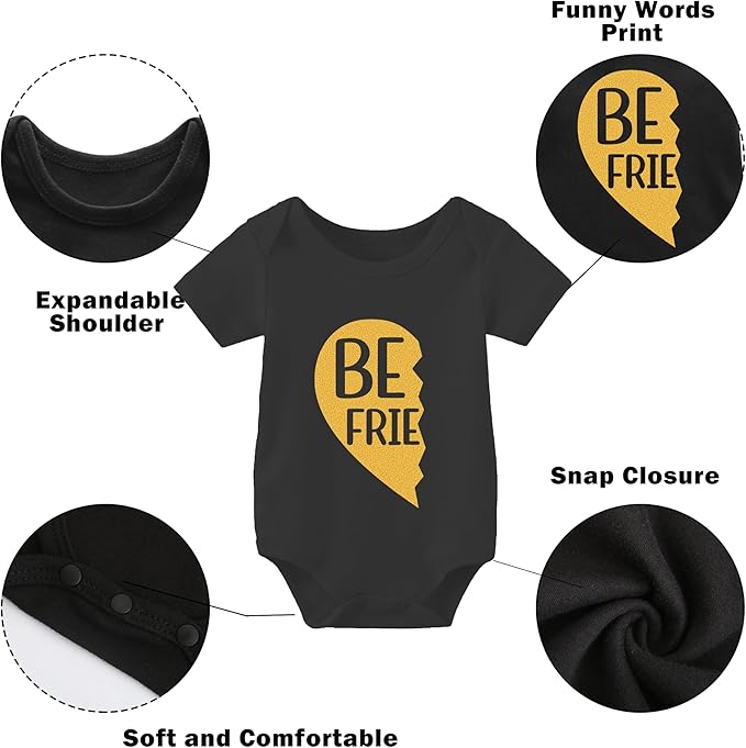 YSCULBUTOL Baby Twins Bodysuits Best Friends Forever Baby Clothes Set with Bibs Girl Outfit with hat