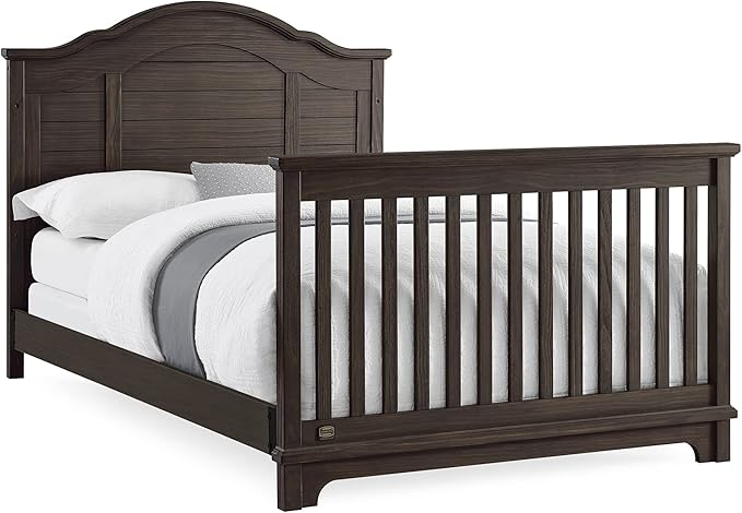 Delta Children Simmons Kids Asher 6-in-1 Convertible Crib with Toddler Rail, Rustic Grey