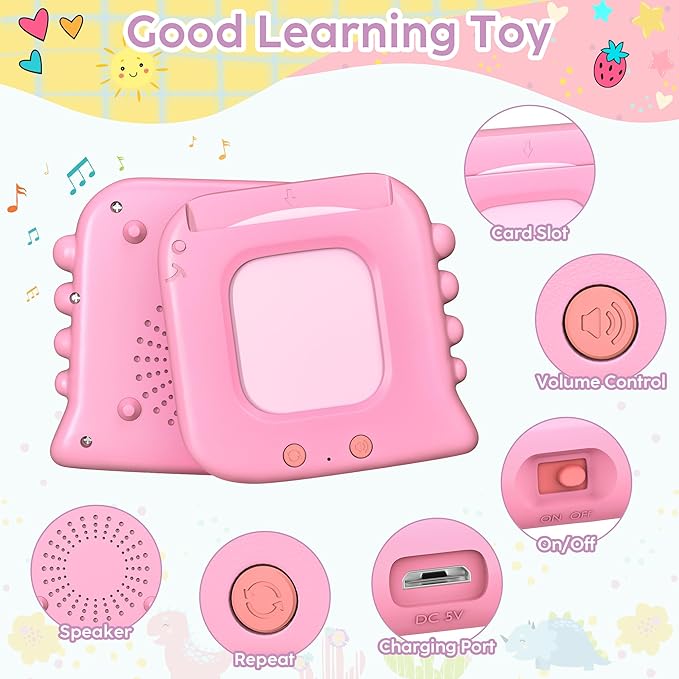 Talking Flash Cards,Kids Toddler Flash Cards with 240 Sight Words,Montessori Toys,Autism Sensory Toys,Speech Therapy Toys,Learning Educational Gifts for Age 1 2 3 4 5 Years Old Boys and Girls