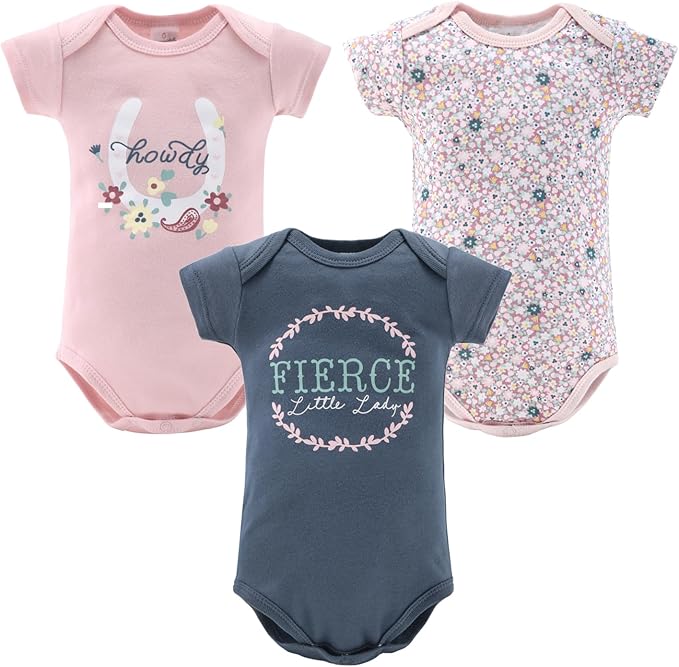 The Peanutshell Baby Layette Gift Set for Girls - 16 Piece New Born Girl Gift Set, Baby Clothes, 0-9 Months - Prairie Floral