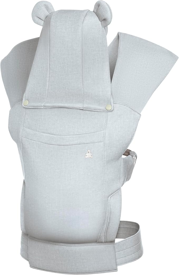babyGap by Delta Children Legacy 3-in-1 Baby Carrier – Newborn to Toddler (Holds 7.5 to 25 lbs.), Face-in and Face-Out Baby Carrier Wrap with Lumbar Support, Ergonomic, Grey