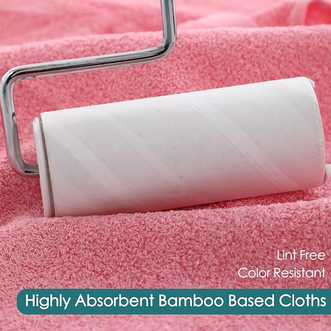 Baby Washcloths 6 Pack, 10x10 inch Heavenly Soft Pink Wash Cloths for Face and Body, Gentle & Safe Face Towel on Sensitive Skin, Baby Essentials Bath Shower Gifts for Girl Infant Kid Toddler Children
