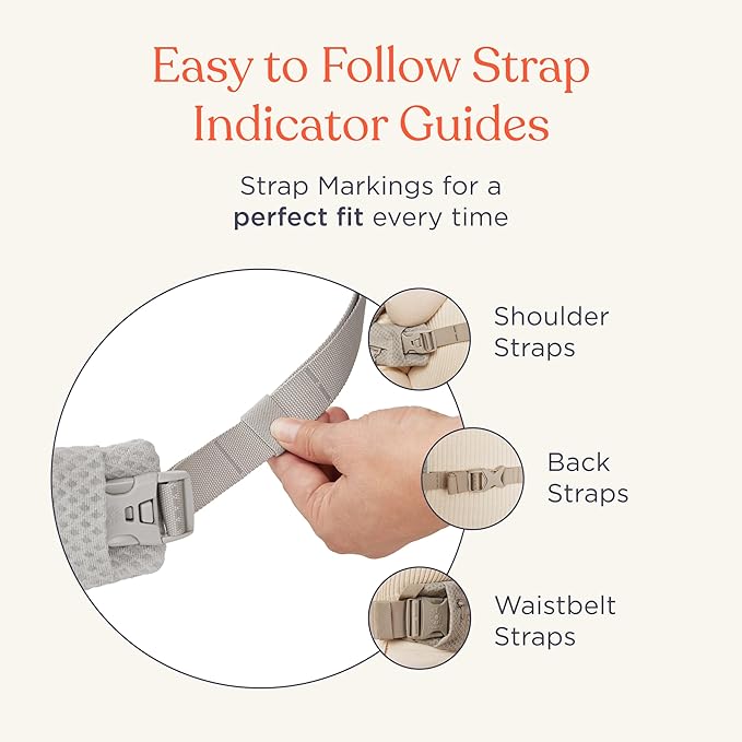 Ergobaby Omni Deluxe Baby Carrier Newborn to Toddler - Breathable Baby Carriers for Summer - All-Position Carrier with Enhanced Lumbar Support & Airflow (7-45 Pounds), Mesh, Serene Blue