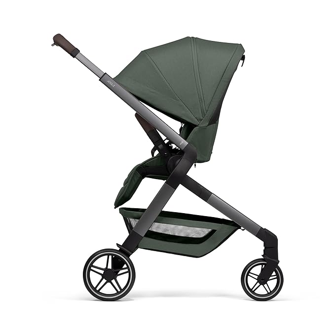 Joolz Hub2 Compact Stroller – Ergonomic Toddler Seat (Below 20lbs), One-Hand Fold, Reversible Seat, XL Basket & Adjustable Handlebar – Smooth Ride for City Travel - Forest Green