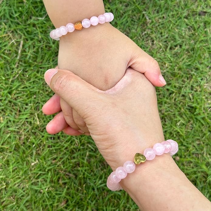 Back to School Bracelets Matching Heart Mommy and Me Wish Strings Bracelet Set First Day of School Gifts