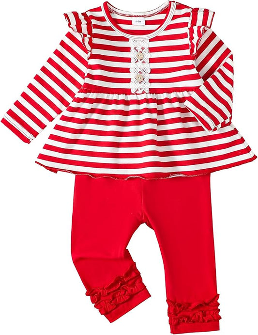 Baby Girl Clothes Toddler Girl Outfits Ruffle Shirt Pants Cute Infant Outfit Set Baby Girl Fall Winter Clothes