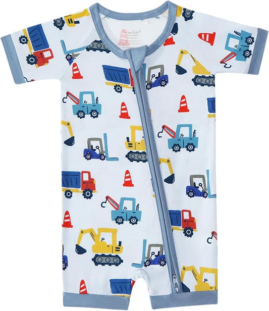 Baby Boy Romper Toddler Boys Short Sleeve Shorts Soft Jumpsuit Outfit Viscose Made from Bamboo