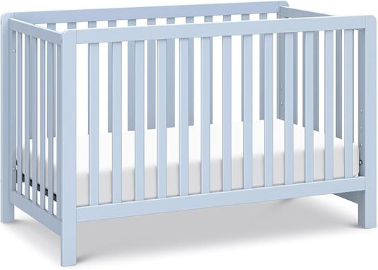 Carter's by DaVinci Colby 4-in-1 Low-Profile Convertible Crib in Powder Blue, Greenguard Gold Certified