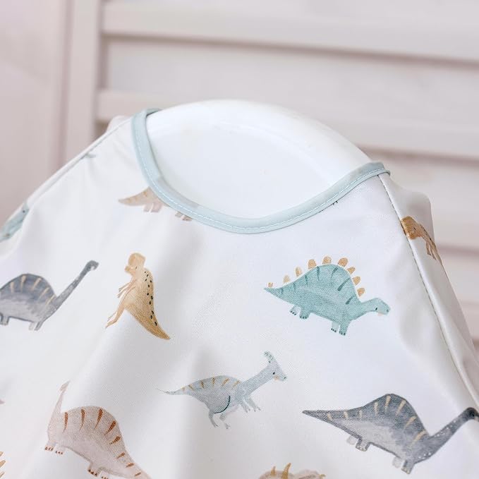 Long Sleeve Baby Bib-Mess Proof Baby Feeding Bibs with Adjustable Design for Babies during Eating or Highchair