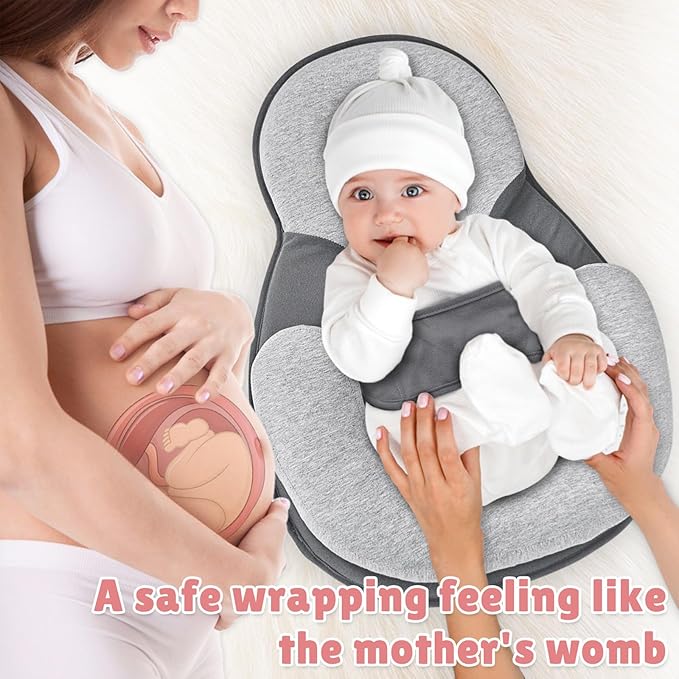 RestNest Baby Bed Bassinet Keesley Rest Nest Baby Bed for Spit-Up Reduction, Breastfeeding Pillow, Tummy Time