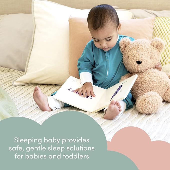 SleepingBaby Flying Squirrel Toddler Pajamas with Practical Zipper for Quick Diaper Changes and Travel Comfort - Teal - 12-24 Months