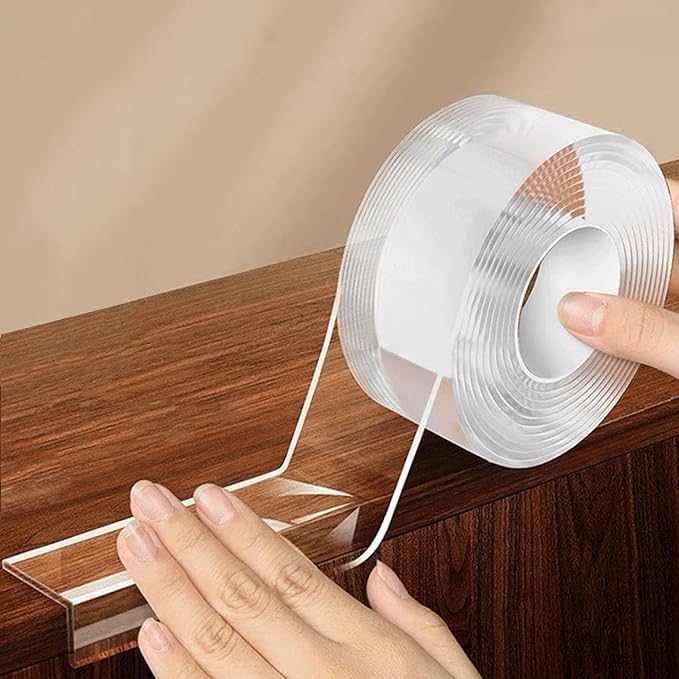 1.57 in x 9.84 FT,Clear Edge Protector Strip Sharp Edge Wrap Cover Tape,Self Adhesive Protective Bumper Guards for Cabinet Door Desk Glass Table Bed Furniture, Kitchen Countertop, Waterproof