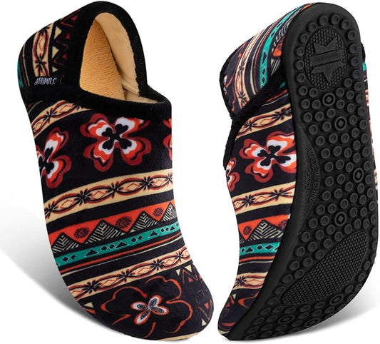 ATHMILE House Slippers for Women Men Indoor Barefoot Slippers Socks Furry Slip on House Shoes Cozy Comfy for Home Bedroom Travel Yoga