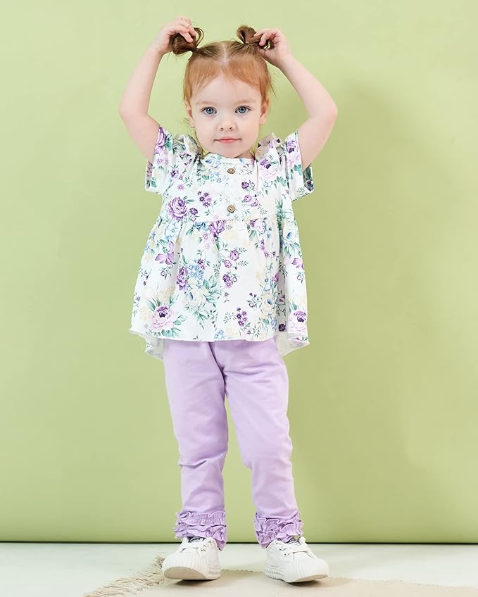 Baby Girl Clothes Toddler Girl Outfits Ruffle Shirt Pants Cute Infant Outfit Set Baby Girl Fall Winter Clothes