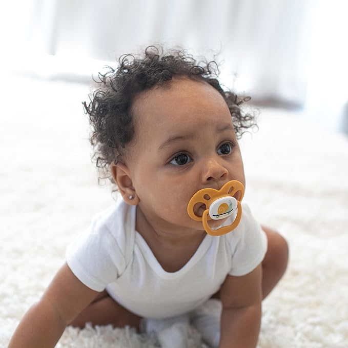 Dr. Brown's Advantage Baby Pacifier, Fully Symmetrical Soother with Soft Silicone Bulb, Skateboard Snail, 6-18m, BPA Free, 2 Pack