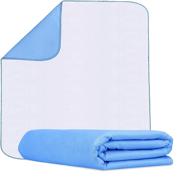 Incontinence Bed Pads Washable Waterproof 34x36 Inches Pack of 1 - Washable Pee Pads for Beds for Incontinence Adults, Kids & Pets - Waterproof Pad, Reusable Bed & Underpads