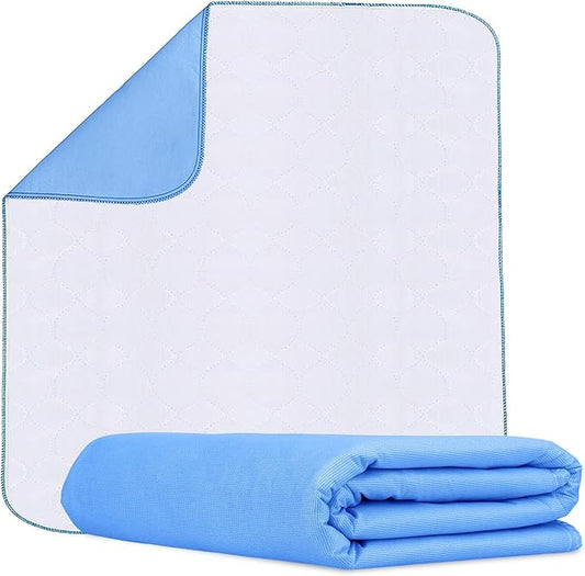Incontinence Bed Pads Washable Waterproof 34x36 Inches Pack of 1 - Washable Pee Pads for Beds for Incontinence Adults, Kids & Pets - Waterproof Pad, Reusable Bed & Underpads