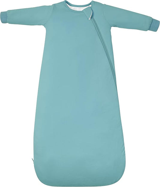 Baby Sleep Sack Long Sleeve Wearable Blanket 1.0 TOG, Premium Soft Infants Sleeping Bags with 2-way Zippers