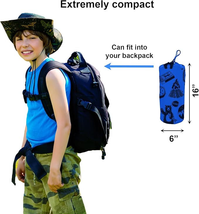 Kids Camping Cot and Toddler Travel Bed | Lightweight and Compact Cots for Sleeping | 5’9” x 27.5” x 5.3” – Portable Folding Cot for Toddler, Kids, Youth and Even Adults