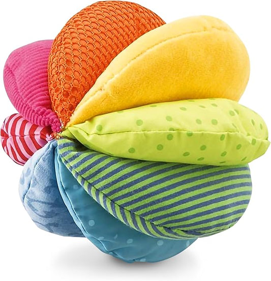 HABA Baby Balls - Machine Washable Baby Sensory Toys - Ideal Baby Toy for Teething, Tummy Time Toys for Ages 6 Months & up