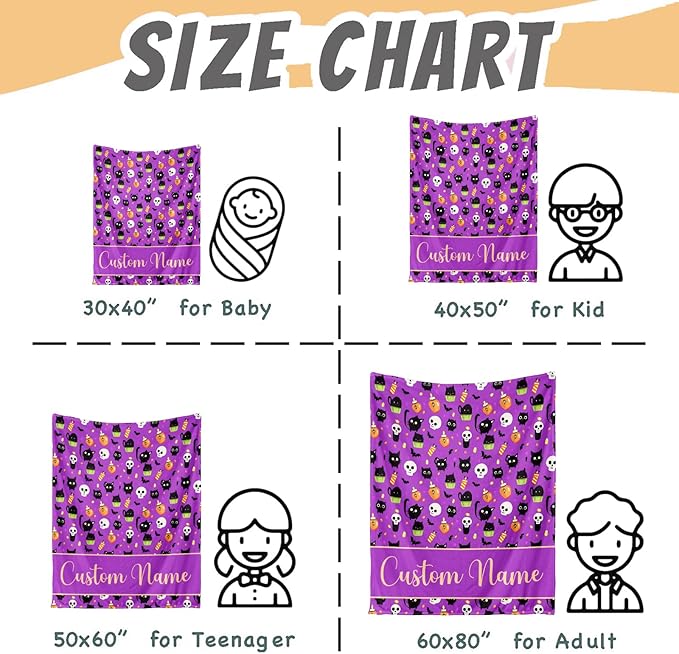 Ships Next Day, Personalized Baby Blanket for Boys Girls - Printed in USA, Custom Baby Blanket with Name Super Soft Plush Flannel, Easter Christmas Brithday Gifts for Baby Shower Kids Toddlers Newborn