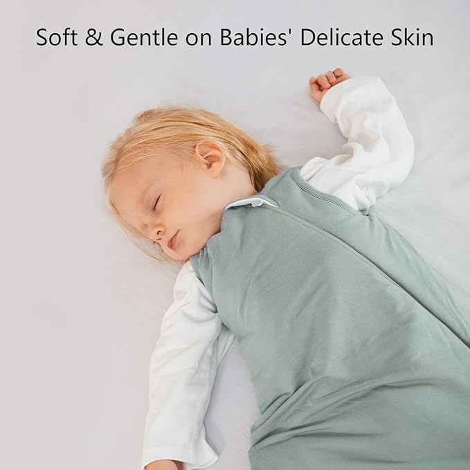 Rayon Made from Bamboo Sleep Sack 18-24 Months 1.0 Tog Ultra Soft Baby Wearable Blanket Toddler Sleeping Sack 2t for Babies Unisex Girl Boy 2-Way Zipper Baby Sleeping Bag Breathable Lightweight XL