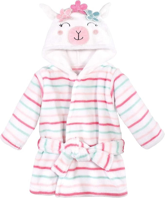 Hudson Baby Unisex Baby Plush Animal Face Bathrobe