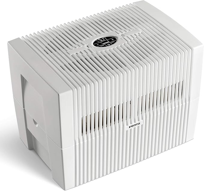 Venta LW45 Comfort Plus Humidifier in White - Filter-Free Evaporative Humidifier for Spaces up to 645 ft²