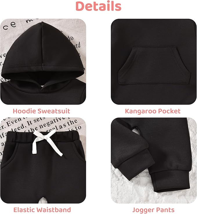 Aalizzwell Infant Baby Winter Hoodie Outfit