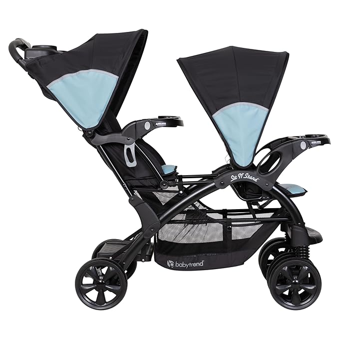 Baby Trend Sit N’ Stand® Double Stroller, Desert Blue