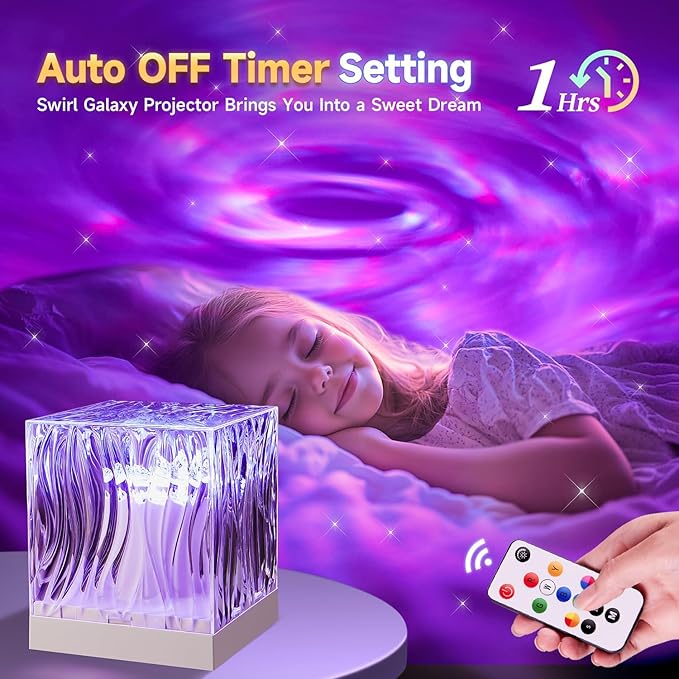 One Fire Flower Lamp Ambient Lighting for Bedroom,18 Colors Cool Things Water Ripple Lamp,Dimmable+Remote+Timer Space Projector Gifts for Women Who Have Everything,Pink Roses Romantic Bedroom Decor