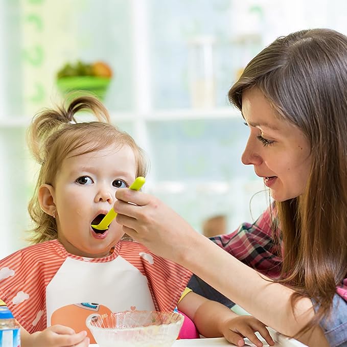 R HORSE 5Pcs Short Sleeved Bib for Baby Toddlers Waterproof Sleeved Bib with Pocket Animal Infants Feeding Bib for 0-36 Month