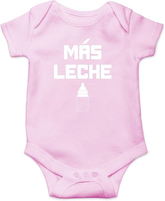 CBTwear Mas Leche - Baby Clothes - Funny Newborn Bodysuit Outfits for Boys and Girls